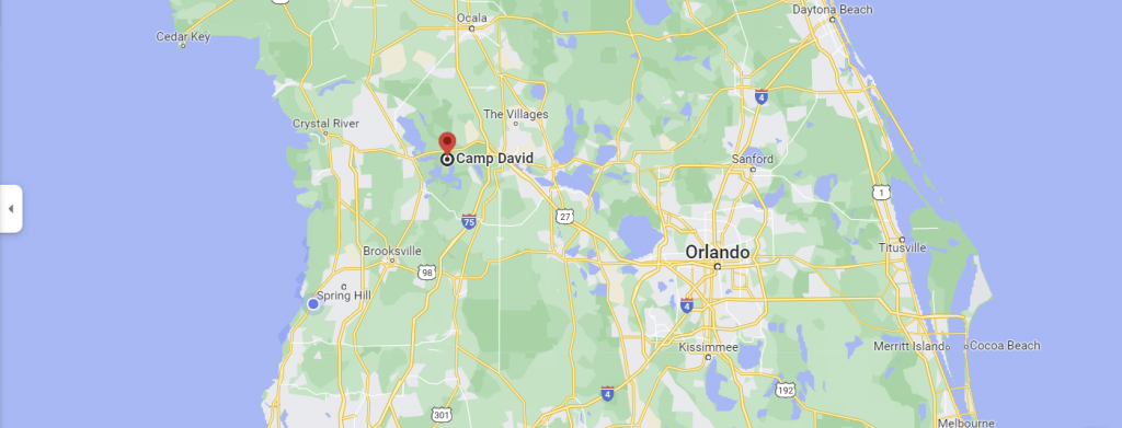 Google Map of the General Area of Camp David